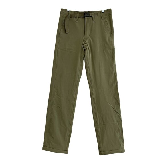 NEW Lands End Men's 30x31 Fleece Lined Cargo Active Pants with Belt - Picture 1 of 12